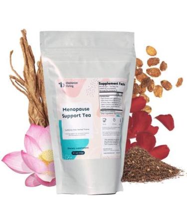 Balance Living Menopause Support Tea | Lavender Rooibos | 100% Organic | Hot Flash Relief & Hormonal Balance | Black Cohosh - Buy Online on GoSupps.com
