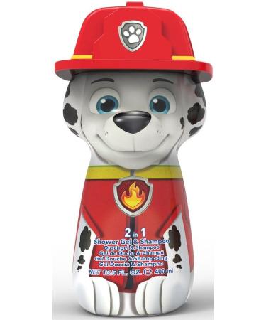 Air-Val International Paw Patrol 2in1 Shower Gel & Shampoo 2D Marshall 400ml - Buy Online on GoSupps.com