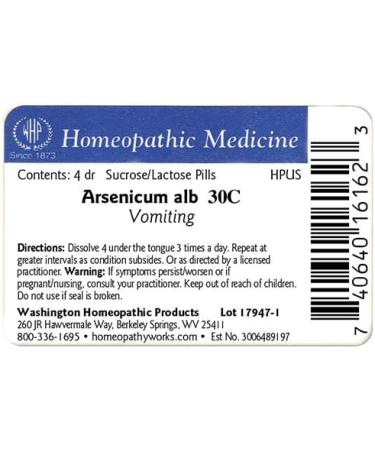 Buy Arsenicum Album 30C Pills - Washington Homeopathic Products | Fast International Shipping - Buy Online on GoSupps.com