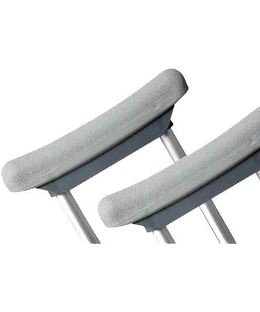 Crutches Adjustable Walking Cane Underarm Crutch with Soft Foam Offset Hand Grip Non-Slip Crutches Unisex Family Bathing in Sunlight - Buy Online on GoSupps.com