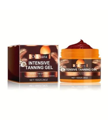 Intensive Tanning Gel (150g) - Sunless Black Summer Beach Wheat Skin Tanner Moisturizing Body Care - Infinite Tan System