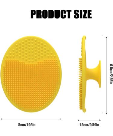3 Pieces Silicone Facial Cleansing Brush Silicone Facial Cleansing Brushes Soft Face Cleaning Brush Pore Cleansing Brush for Skin Any Type (Pink+Green+Yellow) - Buy Online on GoSupps.com