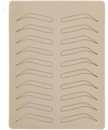 Buy 5 Pieces Latex No Ink Eyebrow Microblading Practice Skin - Forehead Training Pad for Beauty Academy | Tokorless PMU (Black Line) - Buy Online on GoSupps.com
