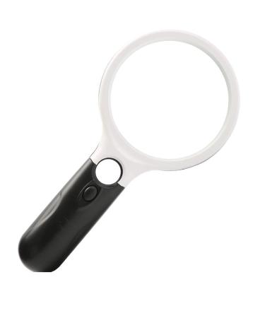 Magnifying Glass 20 Times Reading 100MM with LED Light High Magnification Lens Portable (Color : 19 * 8.5CM) Good Times