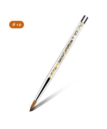 Premium #16 Sable Kolinsky Acrylic Nail Brush | Zobelhaar Nail Art Tool for Gel & Polishes - Perfect for Manicure & Nail Design - Buy Online on GoSupps.com