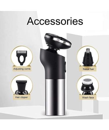 GeRRiT 4 in 1 Men's Grooming Kit - Electric Shaver Cordless USB Rechargeable Hair Razor with LED Display for Home & Travel - International Shipping Available - Buy Online on GoSupps.com