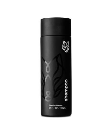 Black Wolf - Everyday Men s Shampoo  12 Fl Oz - Charcoal Powder Cleanses Scalp and Fights Dirty & Greasy Hair - Thick and Rich Lather - For All Hair Types Hair Shampoo