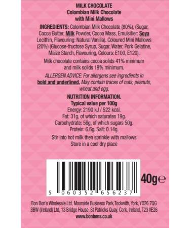 Bon Bon's Gourmet Milk Chocolate Hot Chocolate Spoon 40g - Buy Online on GoSupps.com