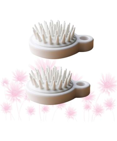 Tovinanna 6 STK Silicone Scalp Massager Shampoo Brush - Head Care & Hair Washing Accessories - White Bathroom Scrubber - Buy Online on GoSupps.com