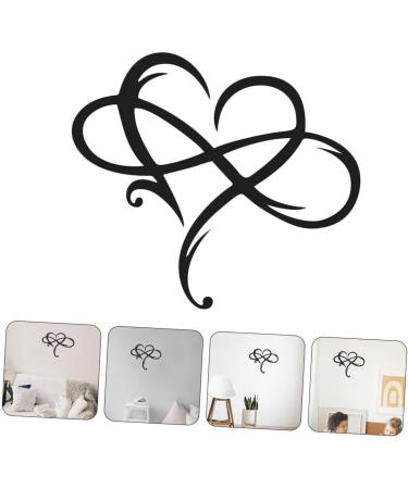 Cabilock 1pc Iron Pendant Home Pendant Heart Shaped Pendant Hanging Heart Wall Decor Decoration Love Black 40x35cm - Buy Online on GoSupps.com