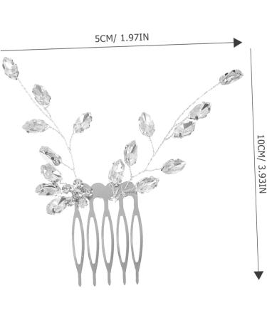 Beaupretty Hair Side Comb Small Side Comb Tiara Bridal Hair Accessories Rhinestone Hair Accessories Bridal Rhinestone Hair Comb Leaf Hair Comb Zinc Alloy Little Plum Blossom Wedding Bride - Buy Online on GoSupps.com