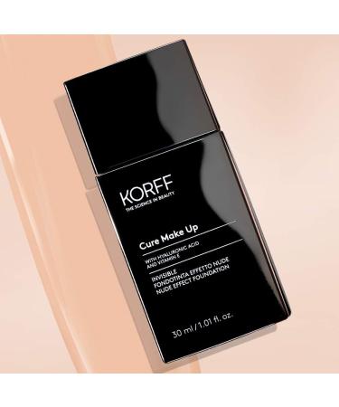 Korff Invisible liquid makeup nude effect medium to low coverage modular light and silky texture enriched with hyaluronic acid 02 30 ml - Buy Online on GoSupps.com