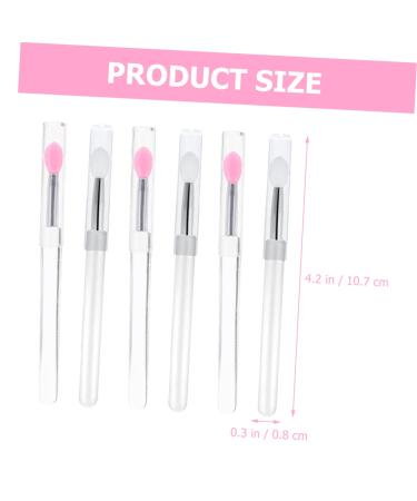 FRCOLOR 12 Pcs Silicone Lip Brush Set Portable Lipstick Applicators & Basting Brushes for Makeup | Ideal for Cream Eyeshadows & Cosmetics - Buy Online on GoSupps.com