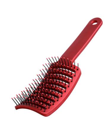 arc ventilation brush for fast drying curved ventilation hole declination dryer hair brush anti-static fast drying modeling tool suitable for wet/dry hair