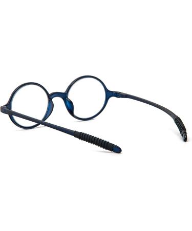 KoKoBin Retro Round Reading Glasses for Men & Women - TR90 Full Frame 2.5 Diopters - Stylish & Durable Reading Aid for International Shipping - Buy Online on GoSupps.com