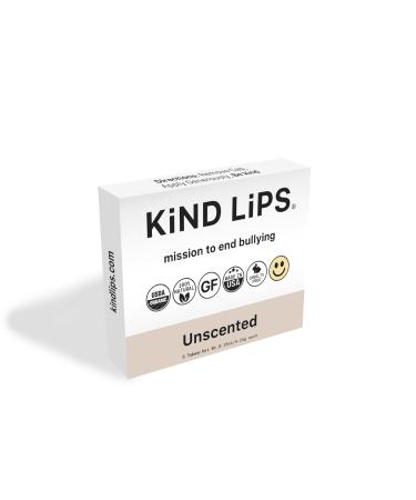 Kind Lips Organic Unscented Lip Balm 5-Pack Fragrance-Free Unflavored Lip Care for Sensitive Skin 100% Natural Clean Gluten-Free Grain-Free Made in USA Family Value Bulk Set chapstick - Buy Online on GoSupps.com