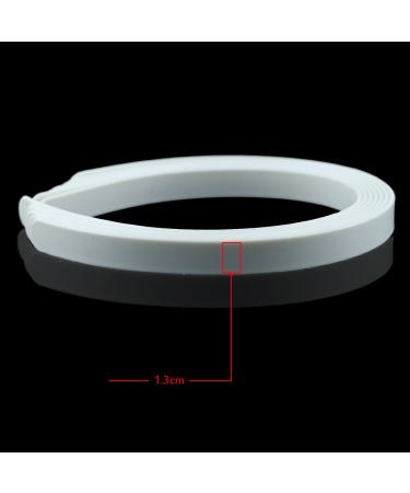 Amersumer 50PCS 1/2 Girls Plain No Teeth DIY Plastic Headbands - Black (WHITE) Hair Accessories - Buy Online on GoSupps.com