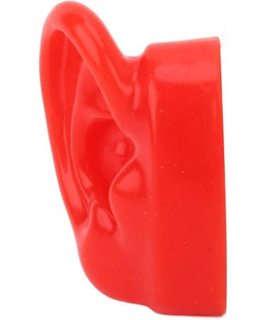 Simulated Couple Human Ear Model - Soft Silicone Ear for Hearing Support & Acupuncture Demonstration (Red) | International Shipping Available - Buy Online on GoSupps.com