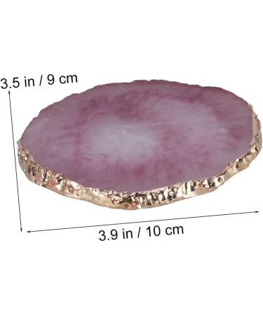 KALLORY Makeup Pallet Round Tray Nail Painting Tray Manicure Resin Palette Gel Finished Nail Art Nail Polish Medium Purple - Buy Online on GoSupps.com