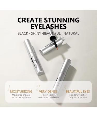 Lash Enhancer Serum - Long-Lasting Eyelash Extensions for Women & Men | Black & Silver | Fast International Shipping - Buy Online on GoSupps.com