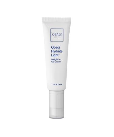 Obagi Hydrate Light Oil-Free Moisturizer Fast-Absorbing Lightweight Gel for Acne-Prone Skin Non-Comedogenic Hypoallergenic with Soothing Niacinamide Glycerin & Ceramides for 24-Hour Hydration 1.7 Fl Oz (Pack of 1)
