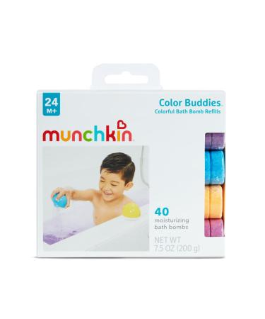 Munchkin Colour Buddies Moisturising Bath Bombs - 40 Colorful Bath Bombs for Fun & Relaxing Bath Time - Ideal Bath Toy - Buy Online on GoSupps.com