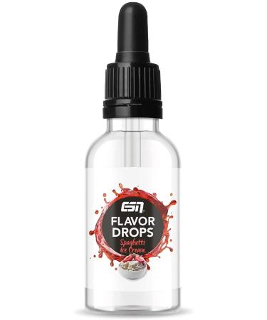 ESN Flavor Drops - Calorie Free Aromatic Drops for Refining Taste of Food and Drinks - 50ml (Ice Cream Spaghetti)