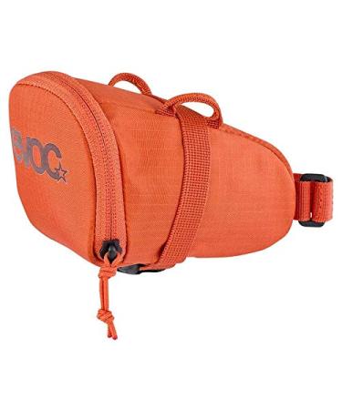 EVOC Bike Seat Bag Tour- Bike Bag Under Seat Storage Bag for Road Bikes, Mountain Bikes, Universal Fit, L, 1L Seat Bag M Orange