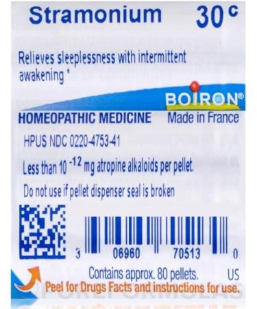 Buy BOIRON USA Stramonium 30c - Fast International Shipping | Homeopathic Remedy - Buy Online on GoSupps.com
