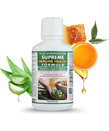 Deca Aloe Father Zago s Supreme Immune Health Formula Aloe Arborescens Juice with Raw Unpasteurized Honey Immune System Support 16 oz Bottles Pack of 4 - Buy Online on GoSupps.com