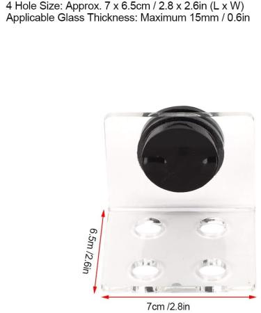 Buy Cikonielf Magnetic Coral Frag Rack - 4 Hole Transparent Acrylic Aquarium Coral Holder for International Shipping - Buy Online on GoSupps.com