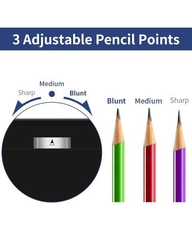 AFMAT Electric Pencil Sharpener  Heavy Duty Pencil Sharpeners  Colored Pencil Sharpner for 6-8mm Pencils  Fast Sharpen in 3-5s  3 Sharpness Setting  Sharpen 10000 Times for School/Classroom/Teachers Black - Buy Online on GoSupps.com