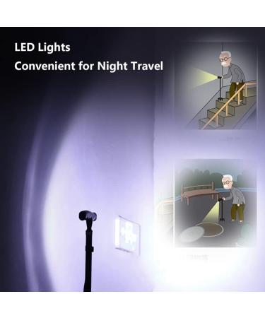 Multifunction Crutches/Walking Cane 5 Stops Height Adjustable Ergonomic Forearm Crutches Foldable Crutch Lightweight Non-Slip Gifts for Parents and Mothers Decorate Lucky Star - Buy Online on GoSupps.com