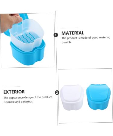 Lurrose Prosthesis Box - 2er Container for Denture Soaking & Mouth Protection | International Shipping Available - Buy Online on GoSupps.com