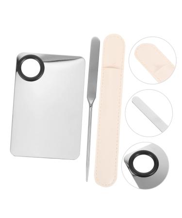 Buy 2 Sets Liquid Foundation Palette & Stainless Steel Makeup Spatulas | Portable Cosmetic Mixing Tools for Flawless Makeup - Buy Online on GoSupps.com
