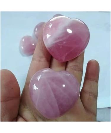 for Rose Quartz Heart Natural Stones Minerals Crystals GemsReiki for Home Decoration Piedras decorativas para el hogar Natural Luster Around 40mm 1pcs - Buy Online on GoSupps.com