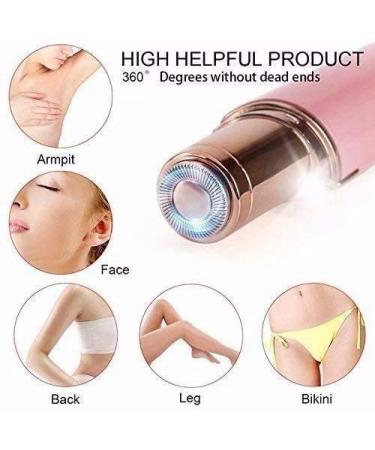 4Pcs Facial Hair Remover Replacement Heads - Painless Epilator Blades for Women - Gold Rose - Includes Cleaning Brush - Buy Online on GoSupps.com