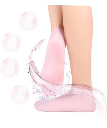 minkissy 3 Pairs Sock Foot Moisturizer for Dry Feet Gel Dry-Proof Skin Soles Booties Lotion Skin Protect Soles Sole Pad Heel Sebs Women's Pink - Buy Online on GoSupps.com