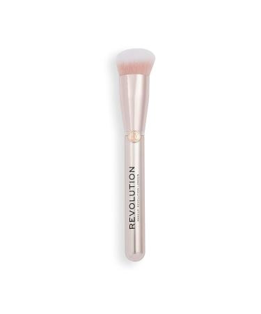 Buy Makeup Revolution Angled Foundation Brush | Streak-Free Vegan & Cruelty-Free | Perfect for Liquid & Cream Foundation - Buy Online on GoSupps.com