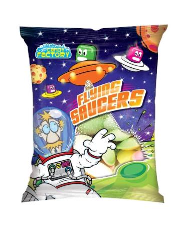 Ellies Jellies Crazy Candy Factory Flying Saucers Bag 36g x12