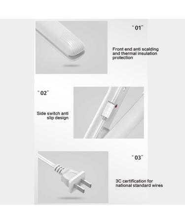 Laluerck 2 in 1 Electric Hair Straightener Hair Curler Fast Heating and Anti-Scald Curler Hair Styling Tools for Women and Men Hair Salon White Jade Gray - Buy Online on GoSupps.com