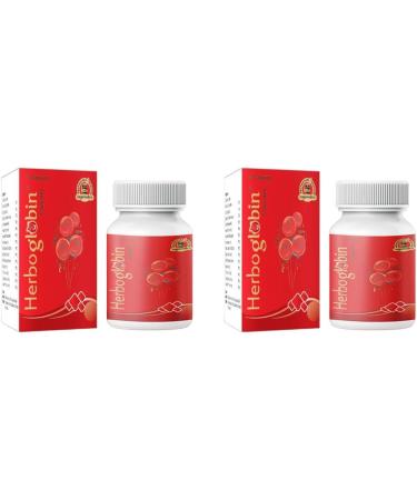 (Pack of 2) Herboglobin Herbal Remedy (50 Capsules Each) for Iron - by pharmacylife