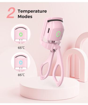 Heated Eyelash Curler - Fast Pre-Heat, 2 Heating Modes, Rechargeable & Long Lasting - Buy Online on GoSupps.com