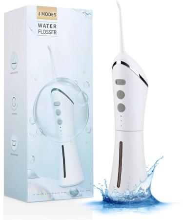 Cordless Advanced Water Flosser for Teeth - LAIREG 3 Modes Dental Oral Irrigator - Portable and Rechargeable IPX7 Waterproof Powerful Battery Life Water Teeth Cleaner Picks for Home Travel