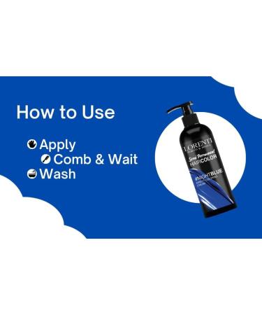 Lorenti Semi Permanent Direct Coloring Cream | Long Lasting Hair Colour Result | Night Blue 250 ml - Buy Online on GoSupps.com