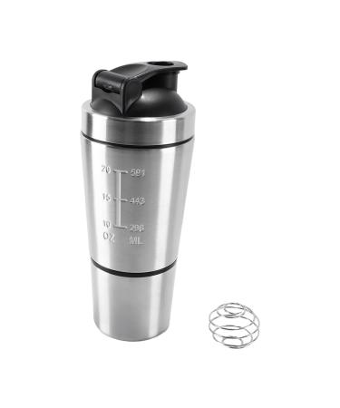 Ludom 591 + 200 ml Shaker prot ines - Convient pour prot ines r gime boissons sportives acier inoxydable