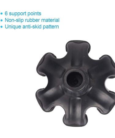 HNYG 3/4 inch 6-Pack Non-Skid Rubber Cane Tips - Heavy Duty Replacement Feet for Walking Canes - Buy Online on GoSupps.com