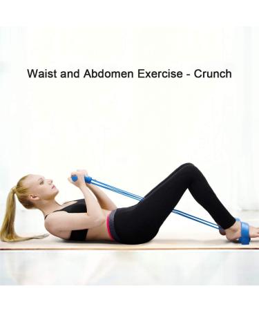 Buy Resistance Tapes - 4 Tube Multifunctional Fitness Equipment for Home Workouts | Up to 50lbs | Leg Trainer & Arm Coach in Blue - Buy Online on GoSupps.com