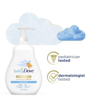 Baby Dove Rich Moisture Lotion 13 oz - Pack of 3 | Hydrating Baby Skincare - Buy Online on GoSupps.com