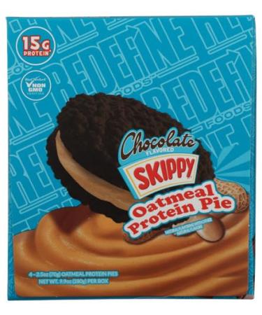 Redefine Foods Protein Pie Chocolate Peanut Butter 4 Count 9.9 Oz (Pack of 3)